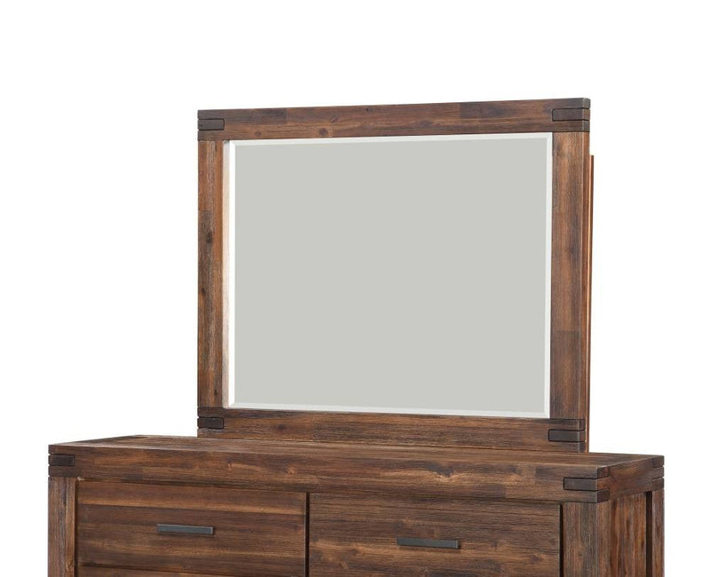 Meadow Solid Wood Beveled Glass Solid Wood Mirror - What A Room