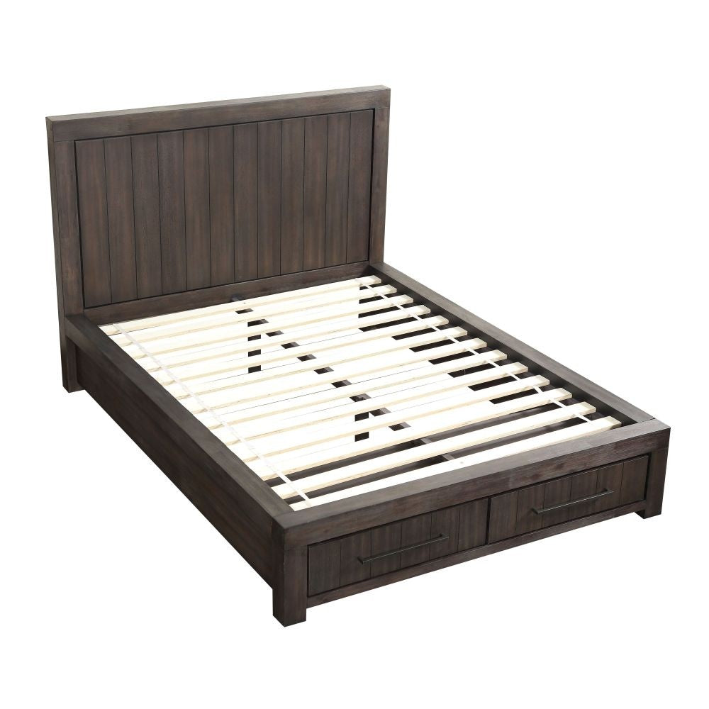 Heath Two Drawer Storage Bed in Basalt Grey - What A Room