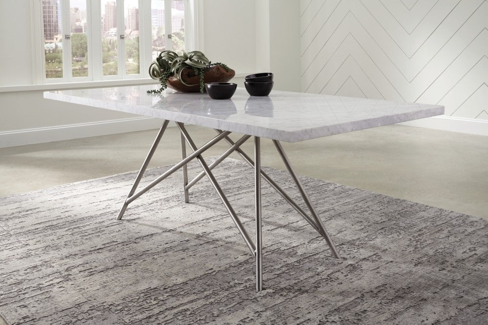 Coral Marble Rectangular Dining Table - What A Room