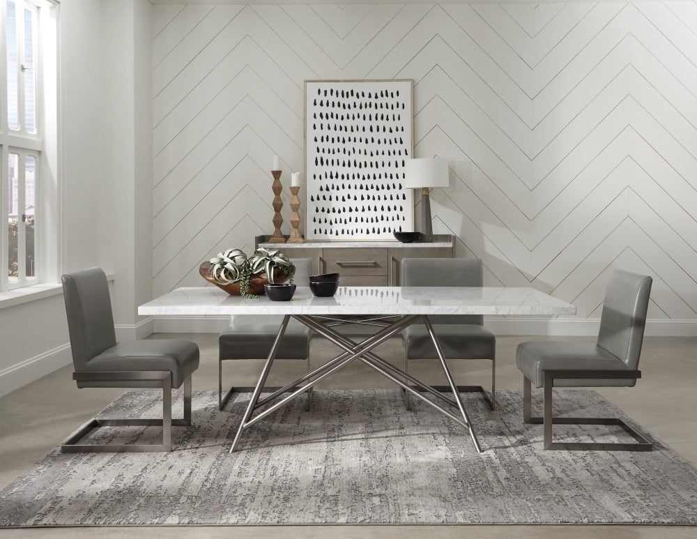 Coral Marble Rectangular Dining Table - What A Room