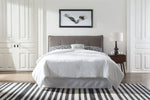Adona Upholstered Platform Bed in Dolphin Linen - What A Room