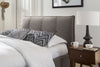 Adona Upholstered Platform Bed in Dolphin Linen - What A Room