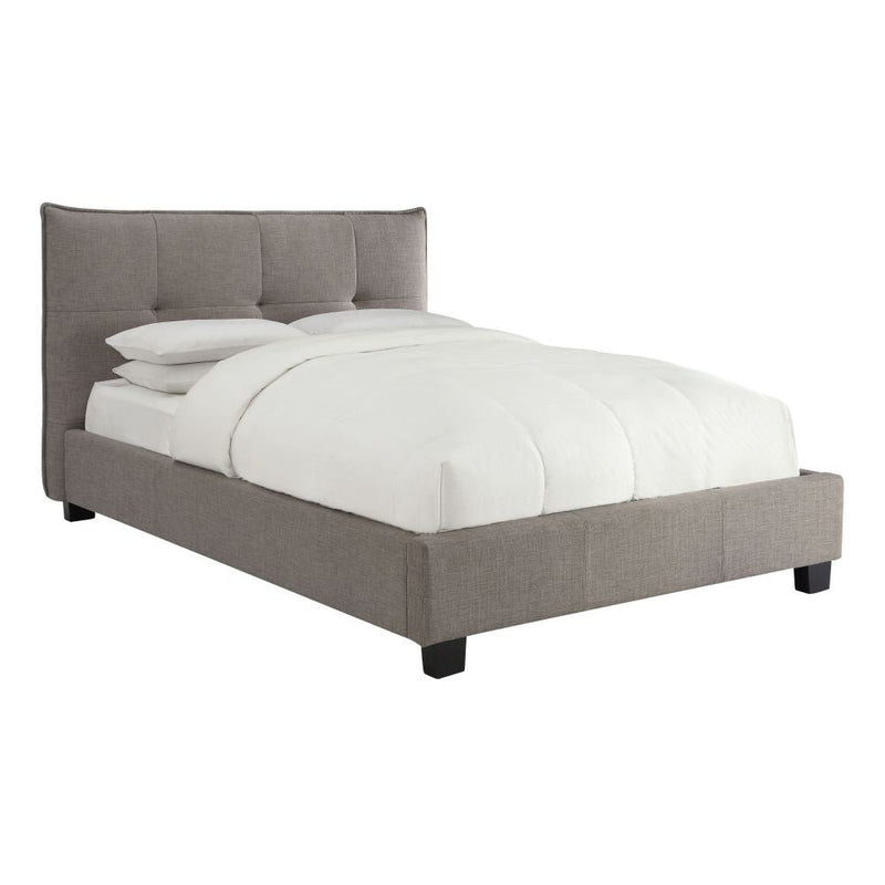 Adona Upholstered Platform Bed in Dolphin Linen - What A Room