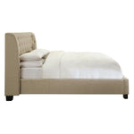 Levi Tufted Storage Bed in Toast Linen - What A Room