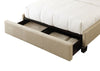 Saint Pierre Linen Platform Storage Bed - What A Room