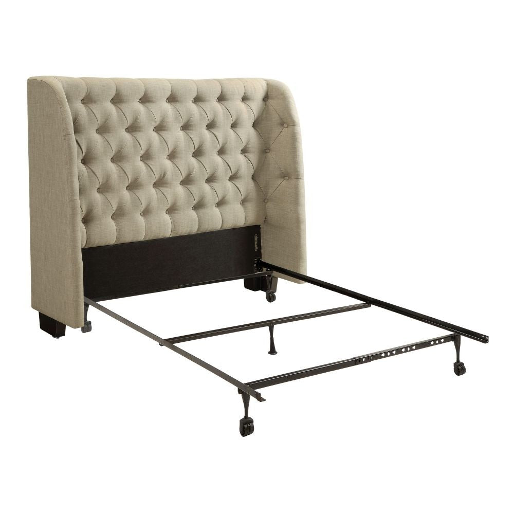 Levi Tufted Headboard in Toast Linen - What A Room