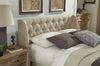 Levi Tufted Headboard in Toast Linen - What A Room