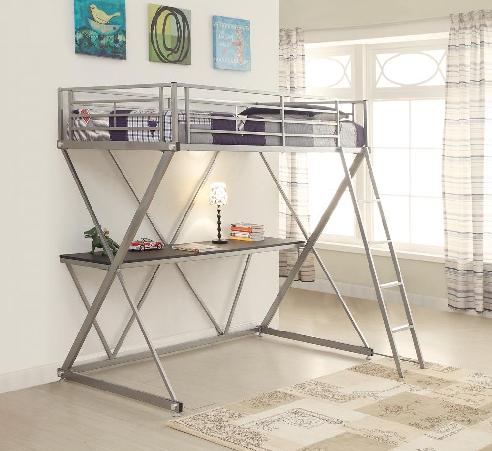 Hyde Workstation Loft Bed Silver - What A Room