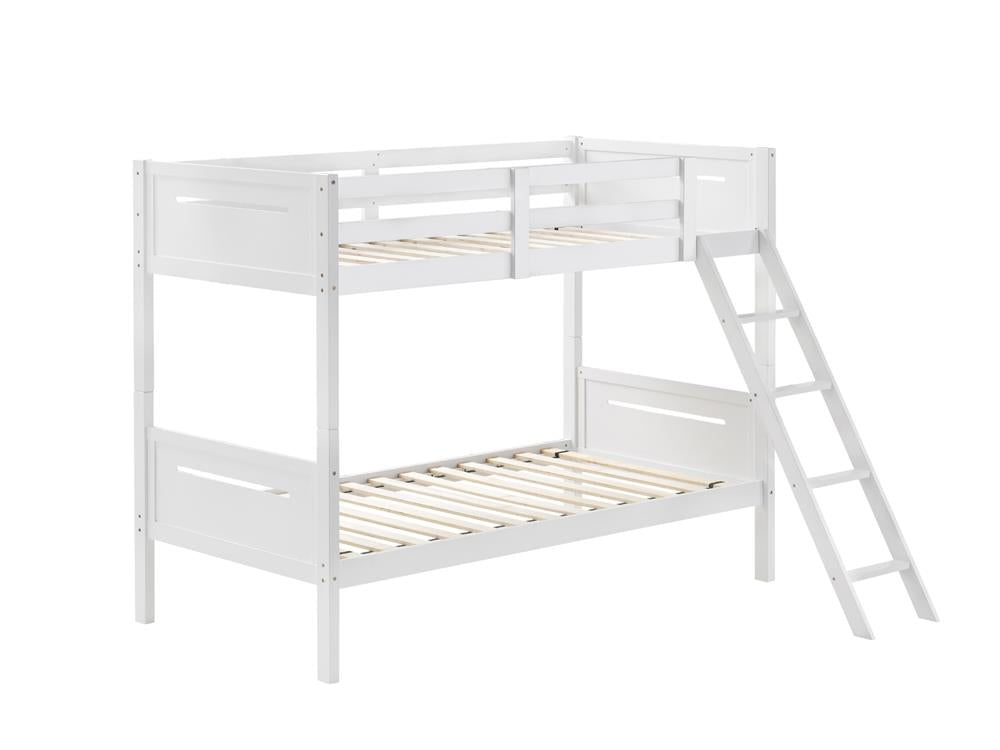 Littleton Twin/Twin Bunk Bed White - What A Room