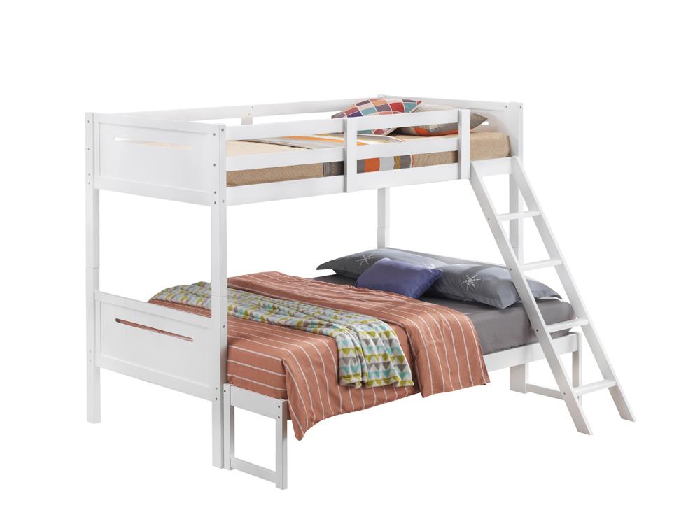 Littleton Twin/Full Bunk Bed White - What A Room
