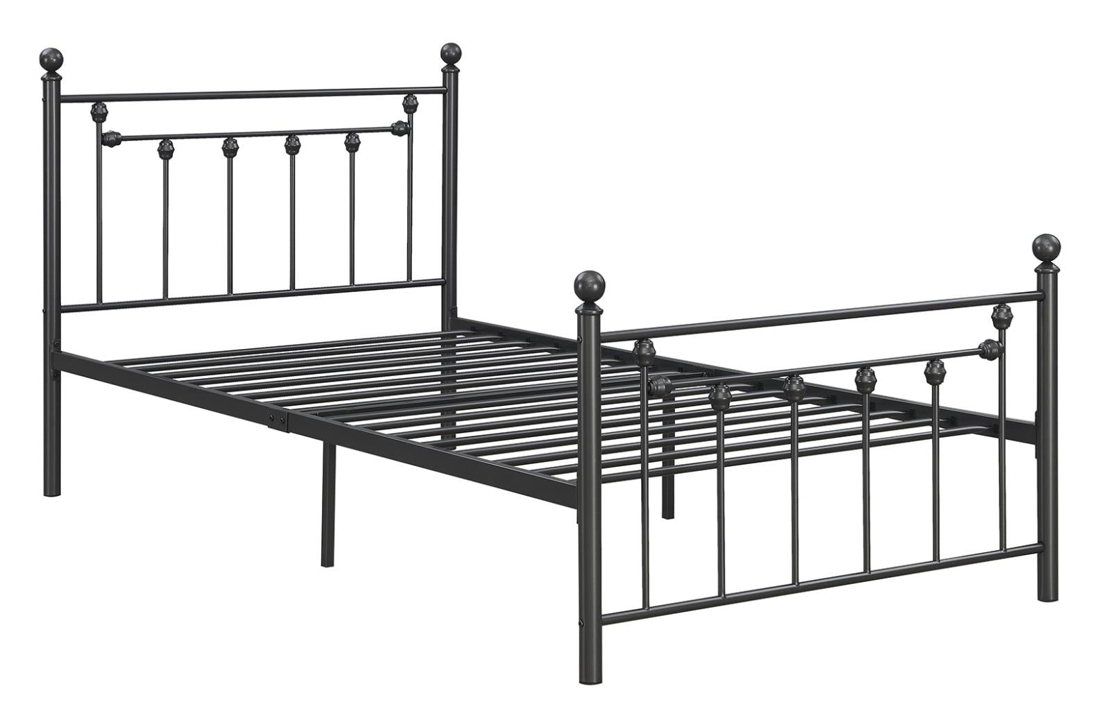 Canon Metal Slatted Headboard Platform Bed - What A Room