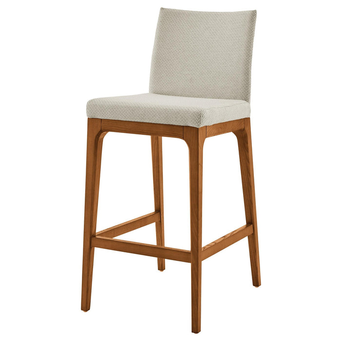 Devon KD Fabric Counter Stool Walnut Legs - What A Room