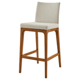 Devon KD Fabric Counter Stool Walnut Legs - What A Room
