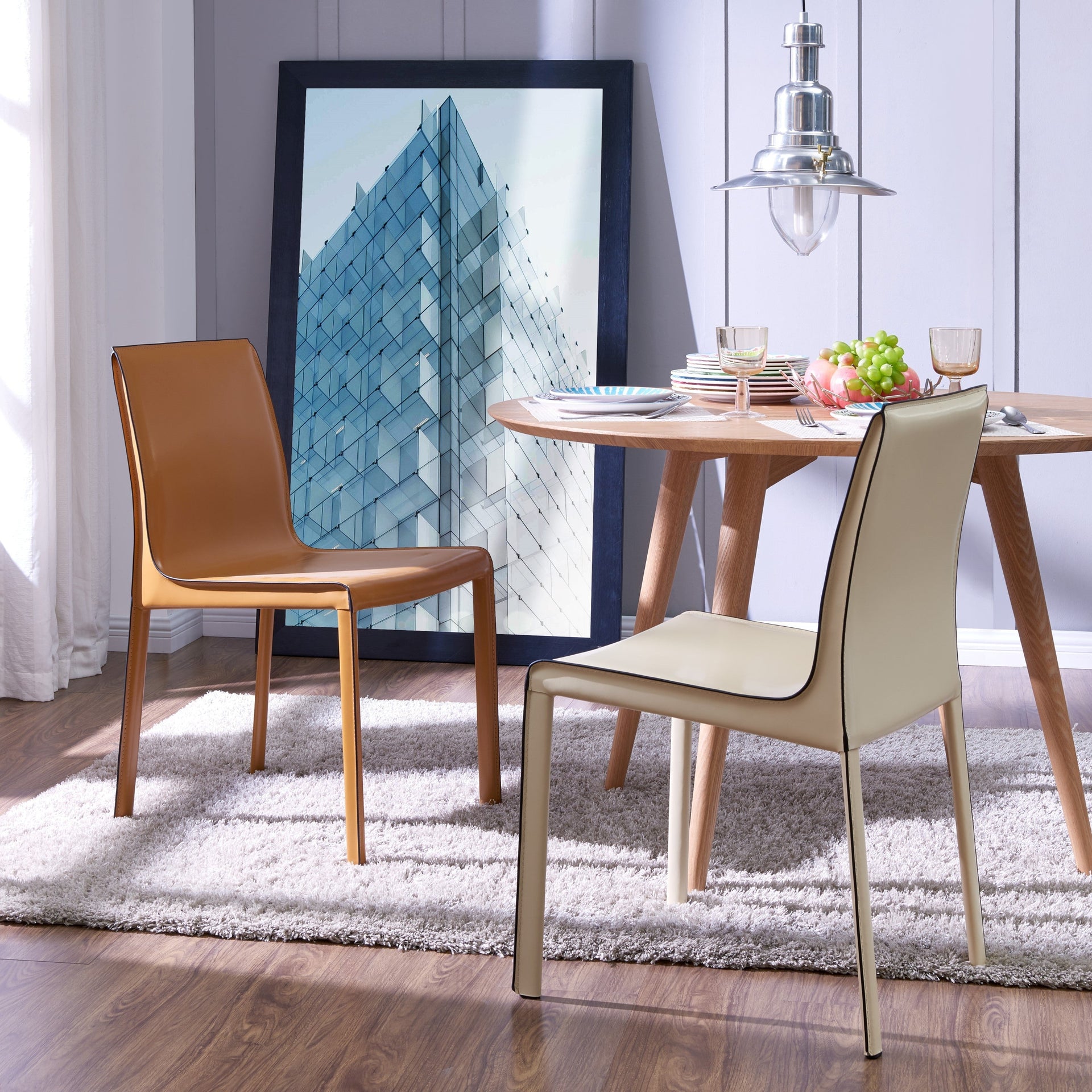 Gervin Recycled Leather Dining Side Chair - What A Room