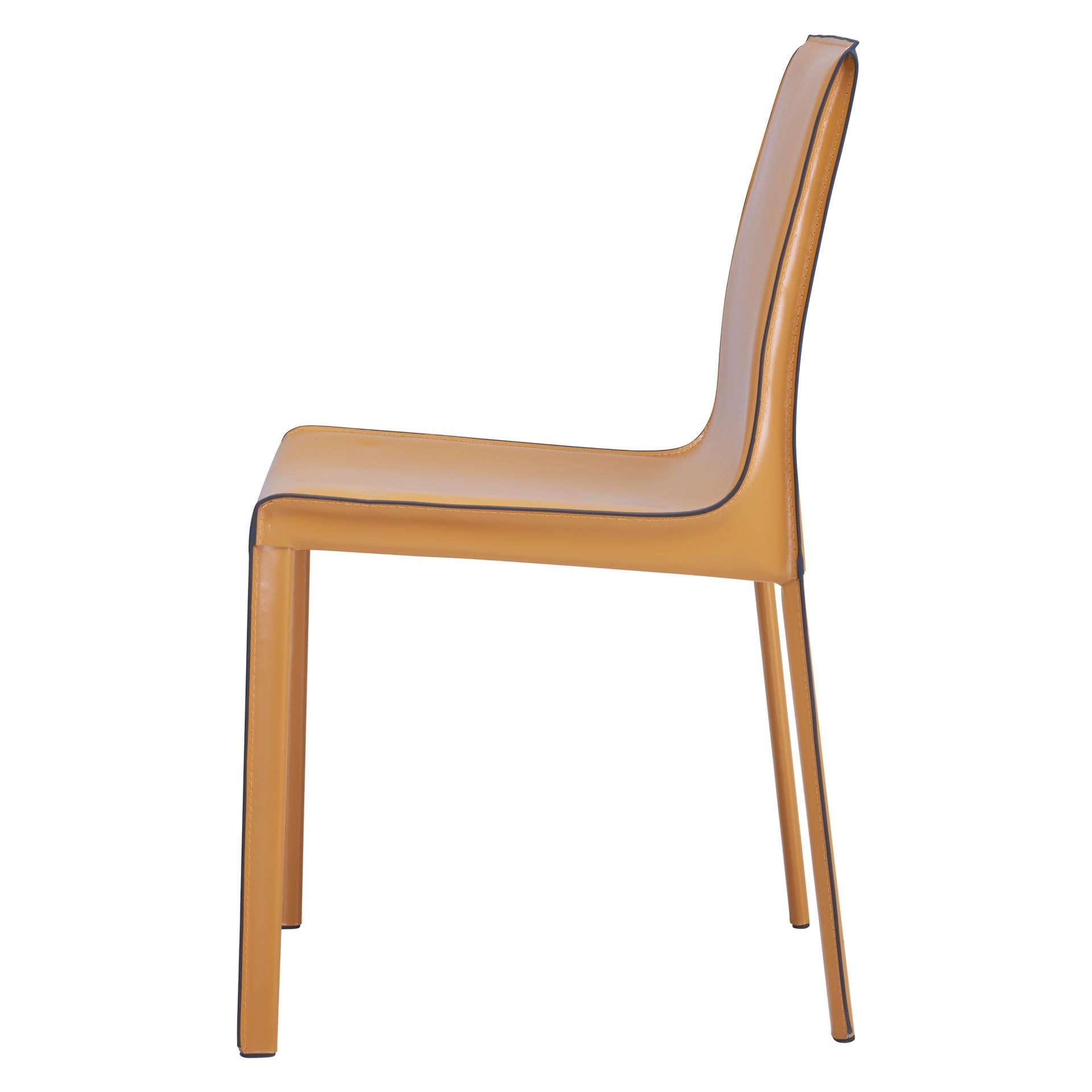 Gervin Recycled Leather Dining Side Chair - What A Room