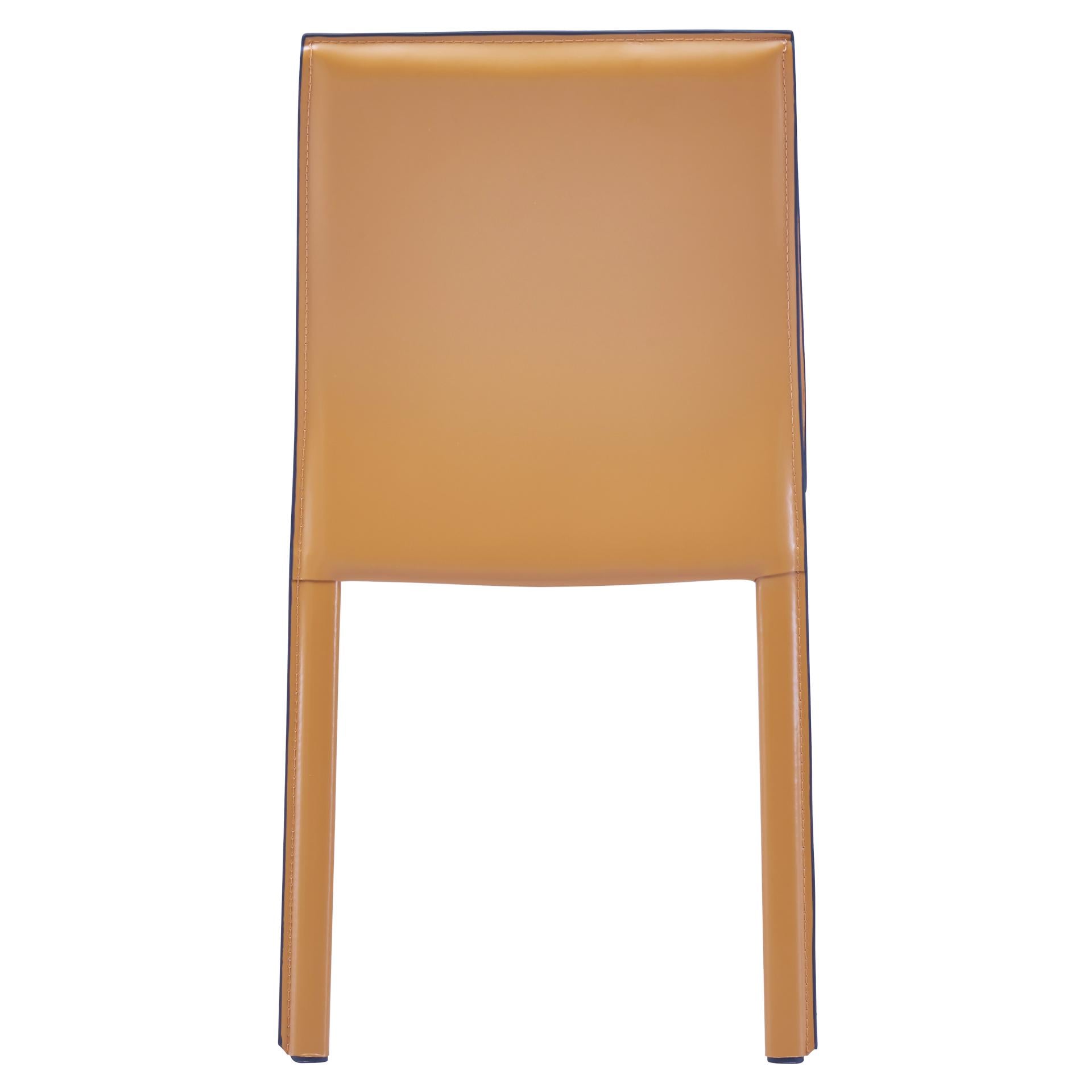 Gervin Recycled Leather Dining Side Chair - What A Room