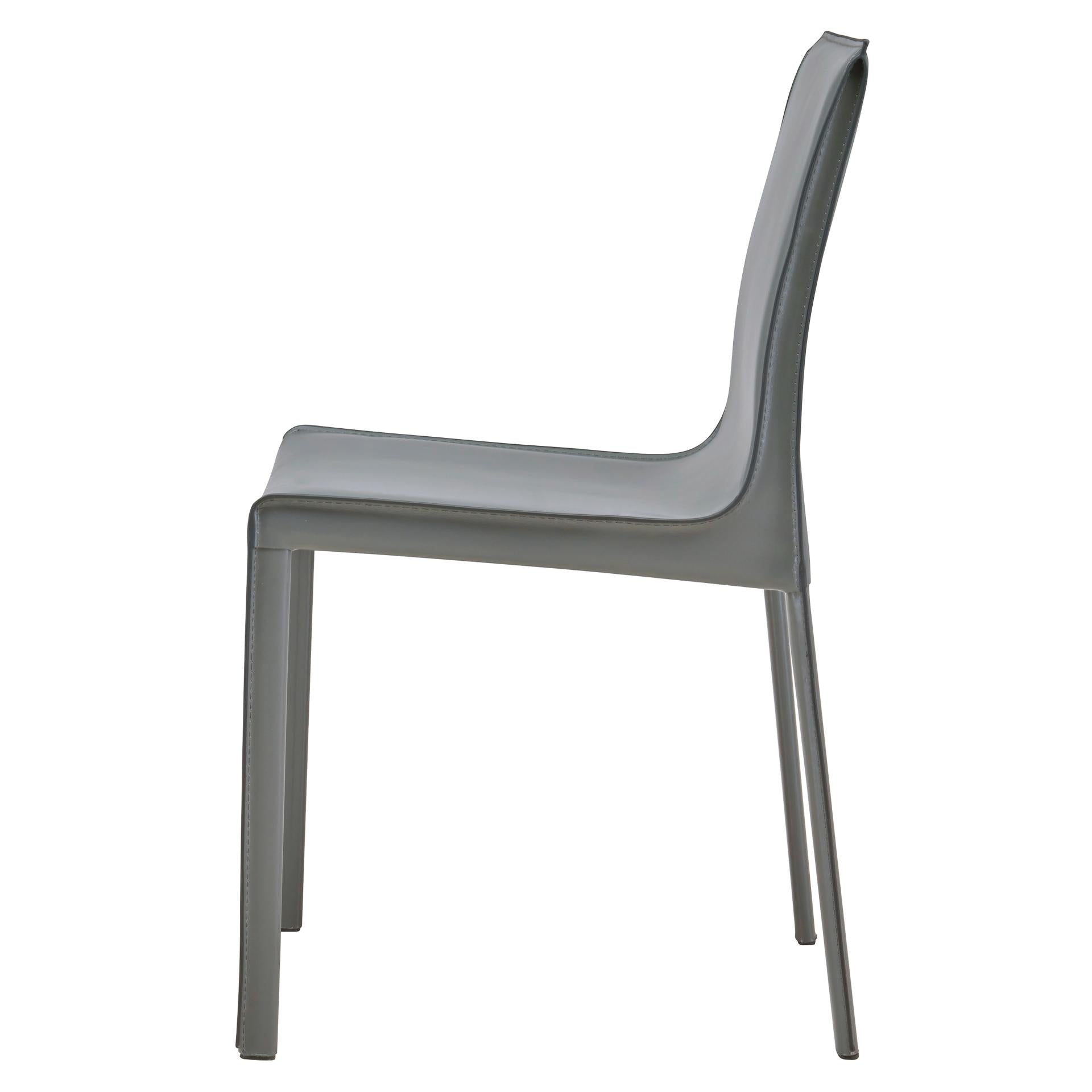 Gervin Recycled Leather Dining Side Chair - What A Room