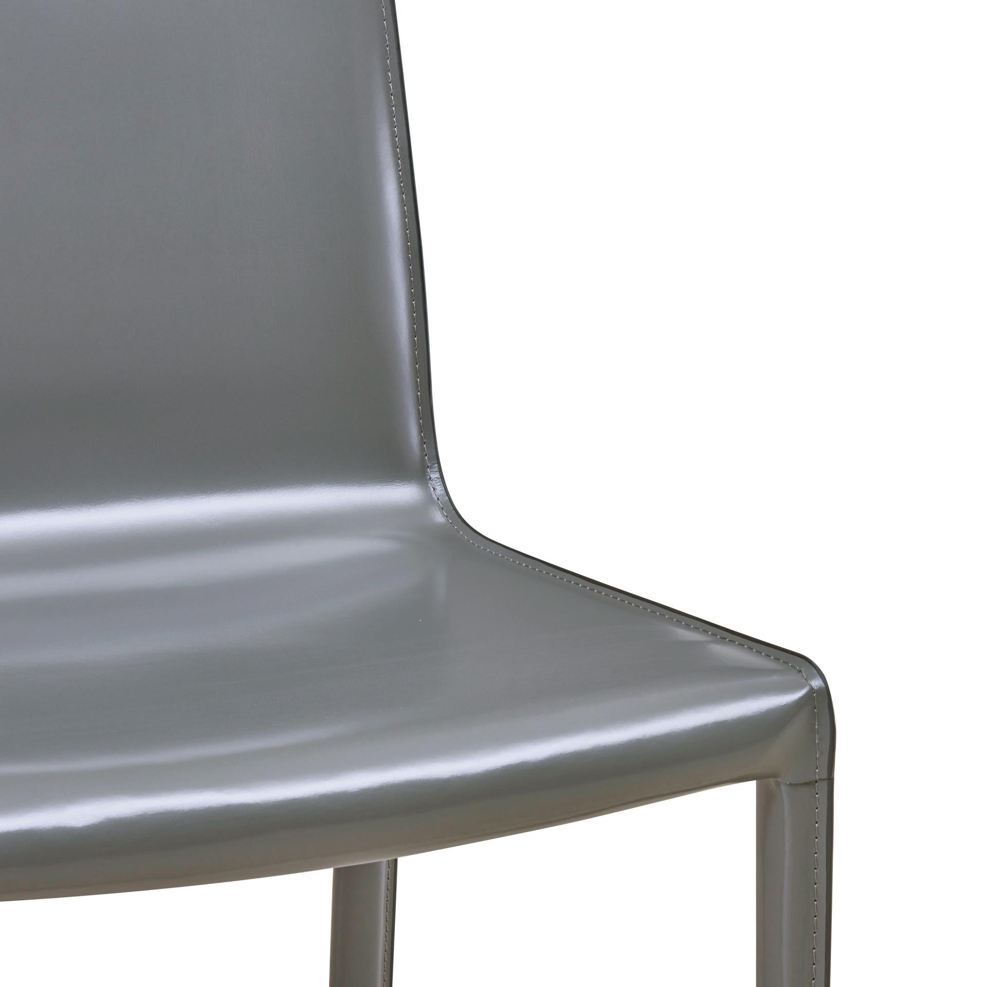 Gervin Recycled Leather Dining Side Chair - What A Room