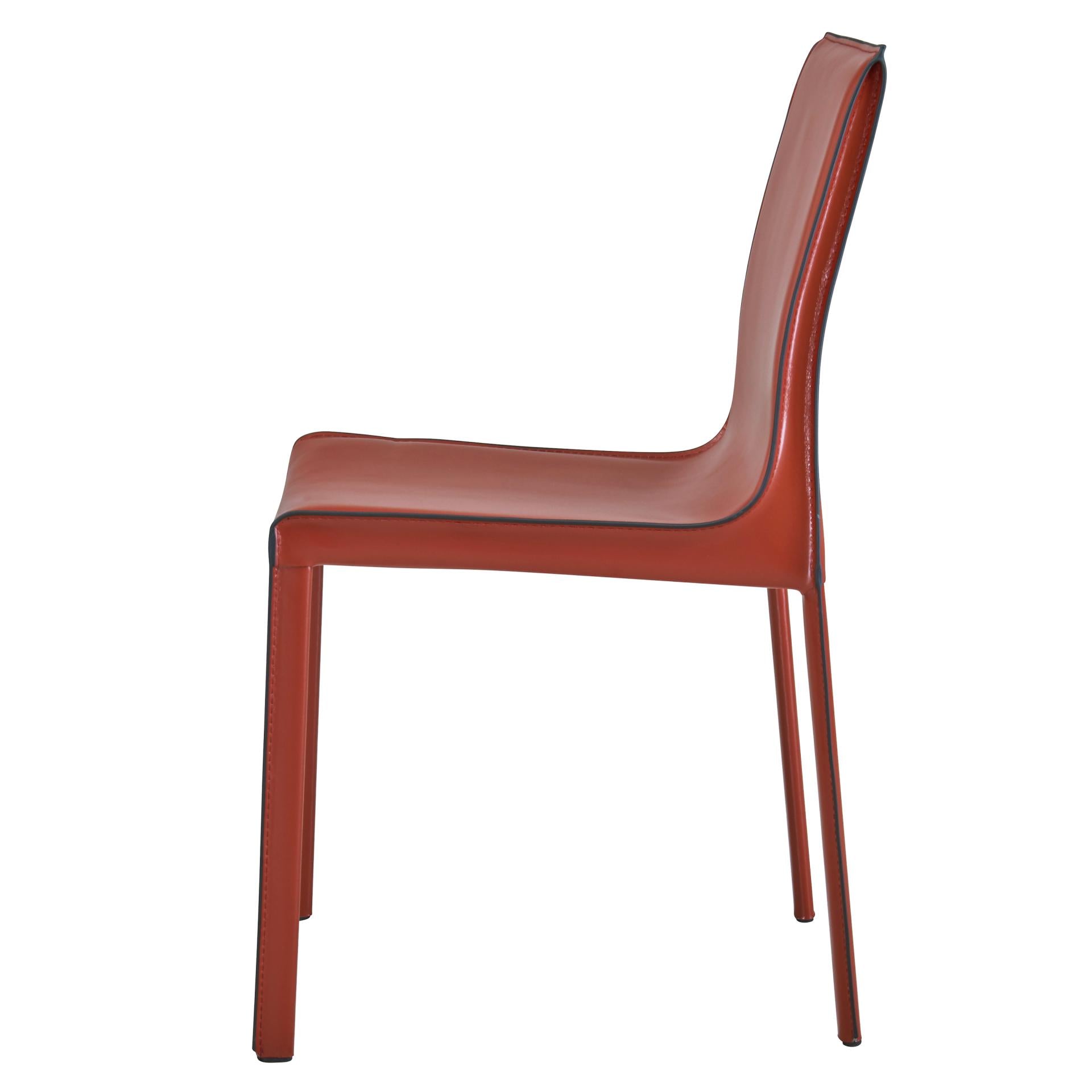 Gervin Recycled Leather Dining Side Chair - What A Room