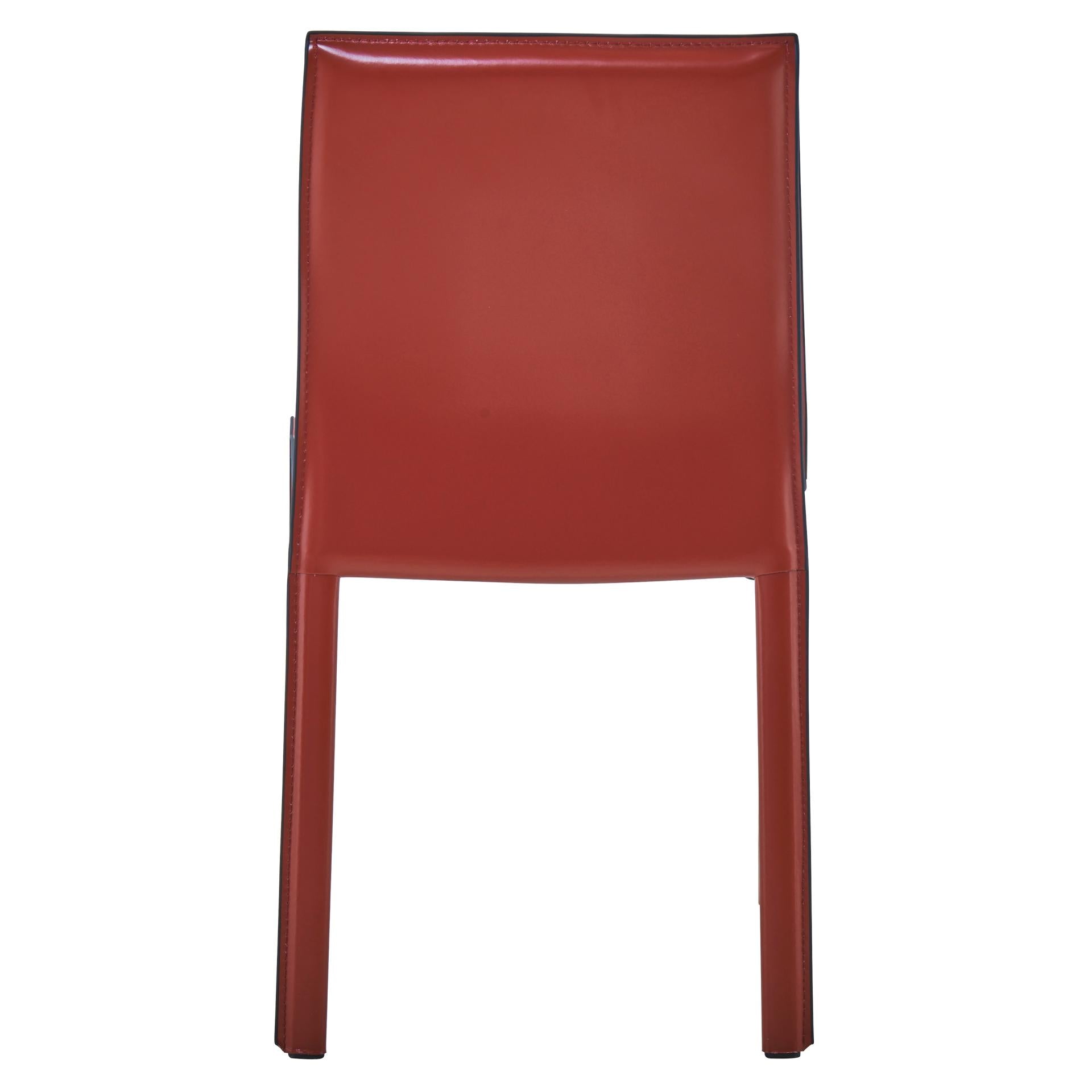 Gervin Recycled Leather Dining Side Chair - What A Room