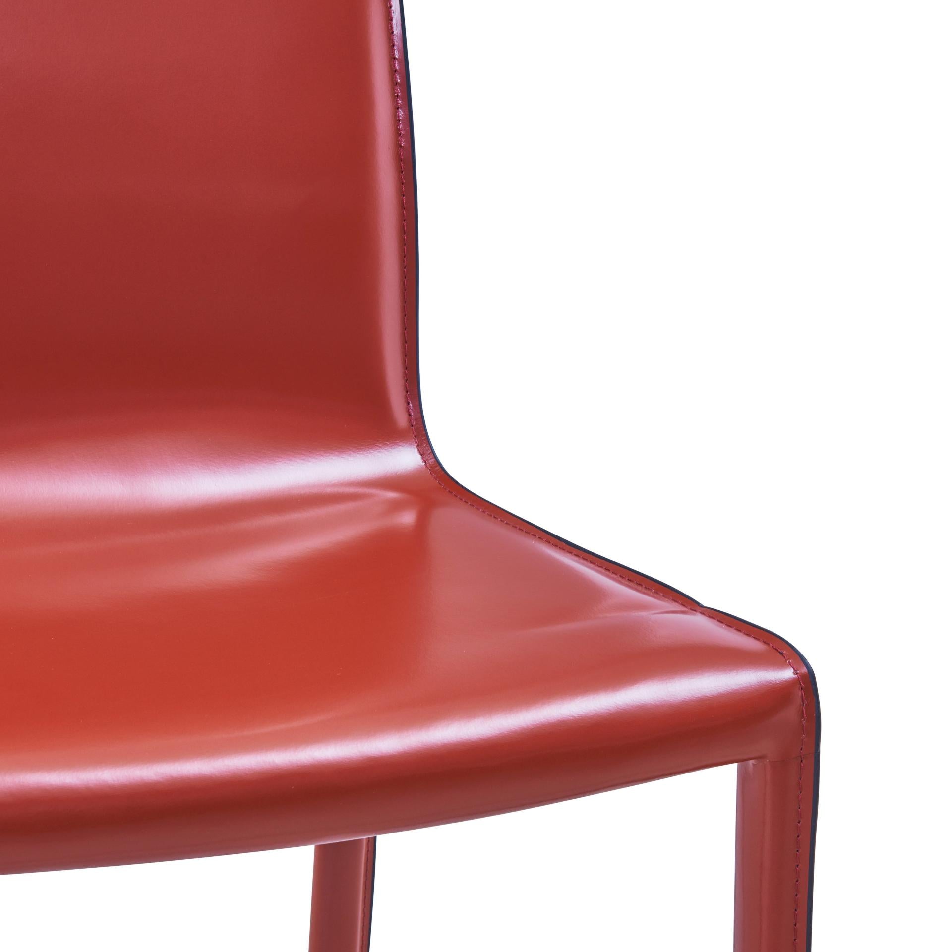 Gervin Recycled Leather Dining Side Chair - What A Room