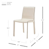 Gervin Recycled Leather Dining Side Chair - What A Room