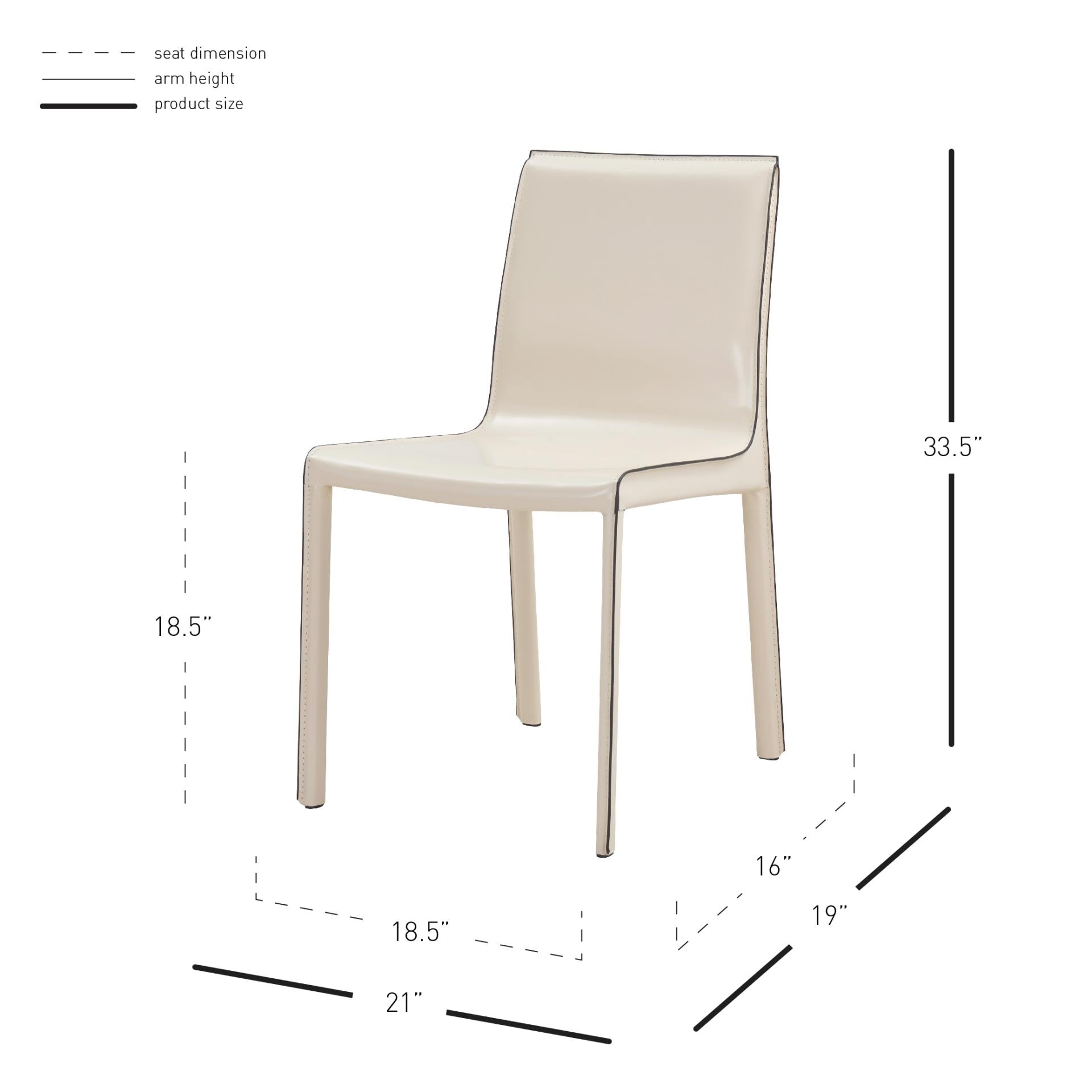 Gervin Recycled Leather Dining Side Chair - What A Room