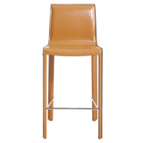 Gervin Recycled Leather Counter Stool - What A Room