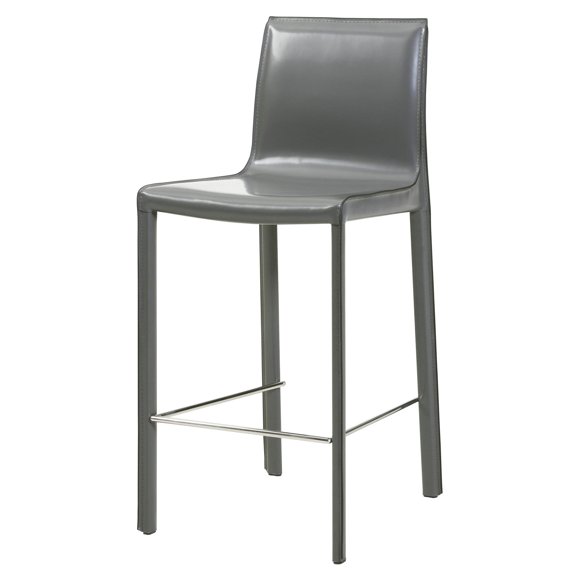 Gervin Recycled Leather Counter Stool - What A Room