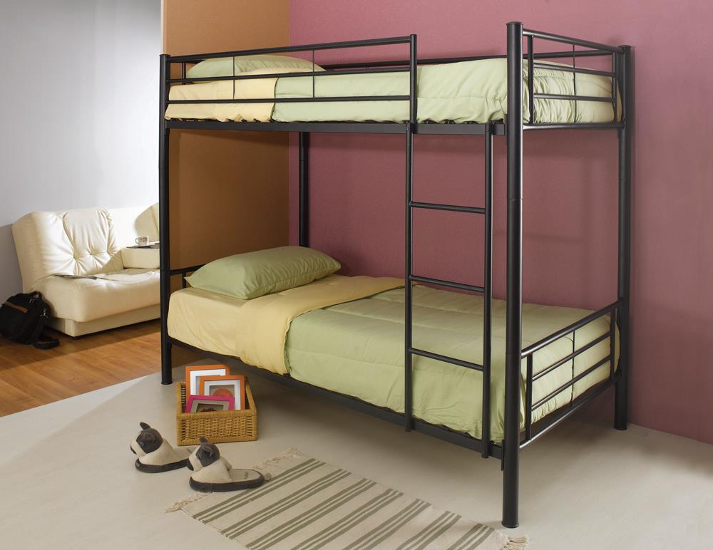 Hayward Twin over Twin Bunk Bed Black - What A Room