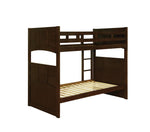 Jasper Twin over Twin Bunk Bed with Ladder Cappuccino - What A Room