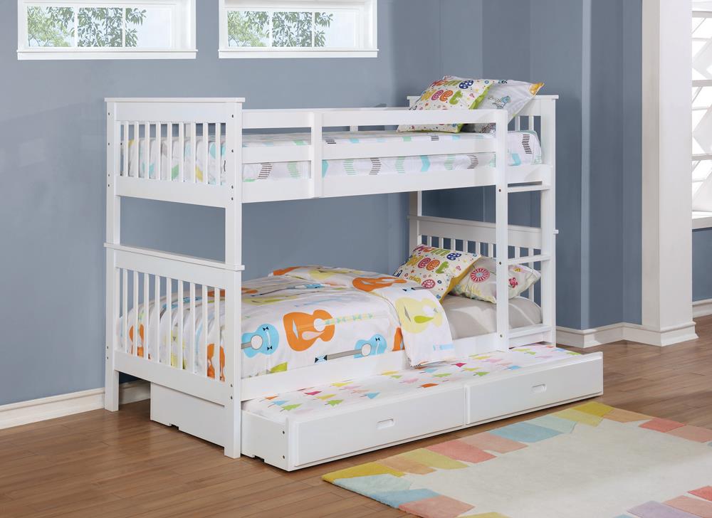 Chapman Twin over Twin Bunk Bed White - What A Room
