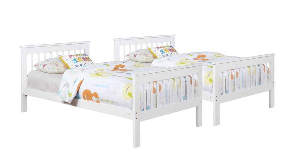 Chapman Twin over Twin Bunk Bed White - What A Room