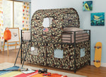 Camouflage Tent Loft Bed with Ladder Army Green - What A Room