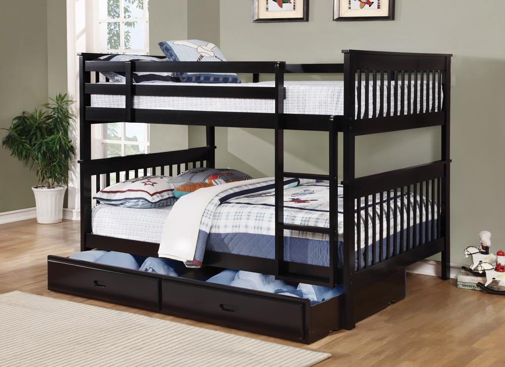 Chapman Full over Full Bunk Bed Black - What A Room