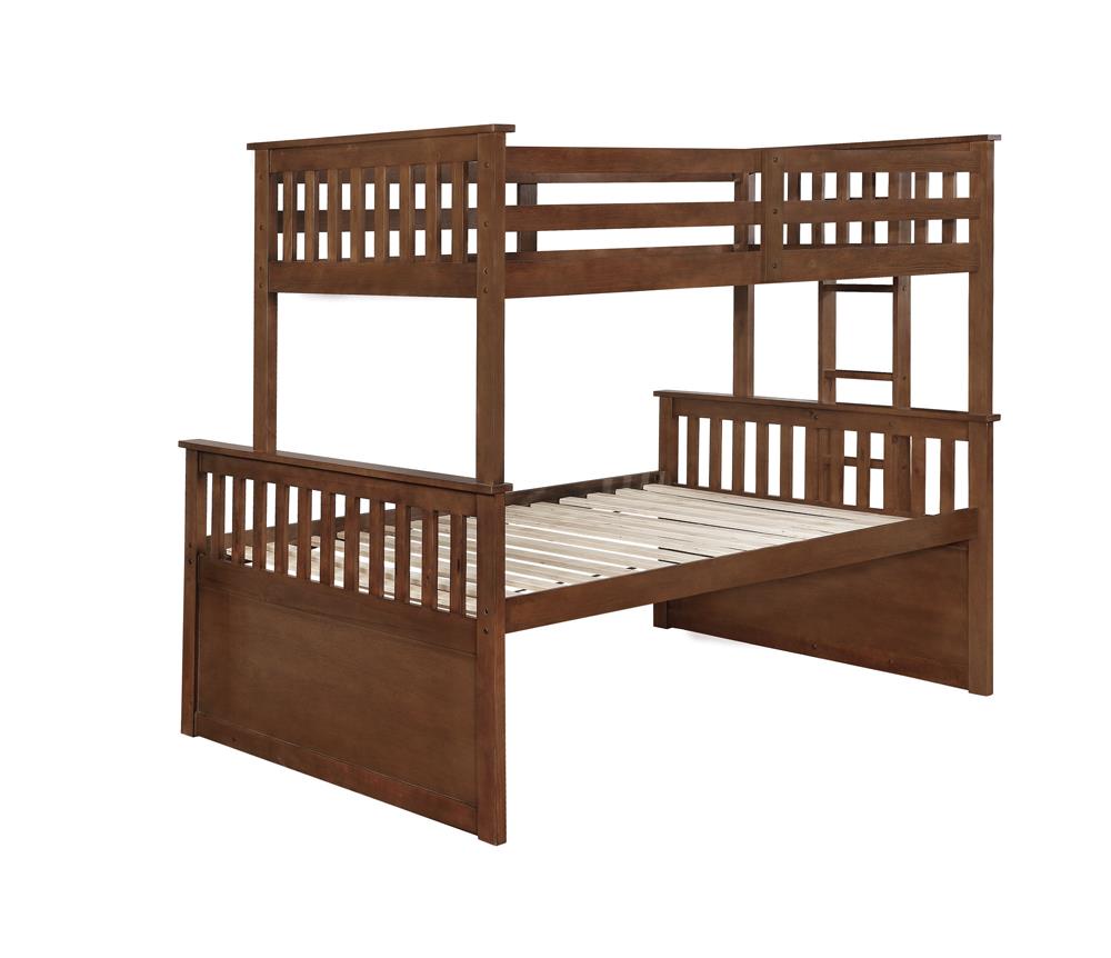 Atkin Twin Extra Long over Queen 3-drawer Bunk Bed Weathered Walnut - What A Room