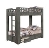 Wenco Twin/Twin Bunk Bed with 3-drawer Storage Antique Grey - What A Room