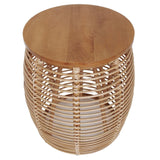 Iris Rattan Side/ End Table - What A Room