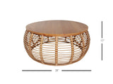 Iris Rattan Coffee Table - What A Room
