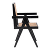 Bordeaux Mahogany Rattan Dining Side Chair - What A Room