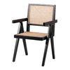 Bordeaux Mahogany Rattan Dining Side Chair - What A Room
