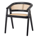 Seine Mahogany Rattan Dining Side Chair - What A Room