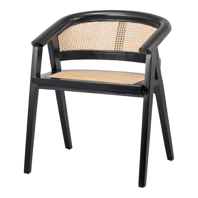 Seine Mahogany Rattan Dining Side Chair - What A Room