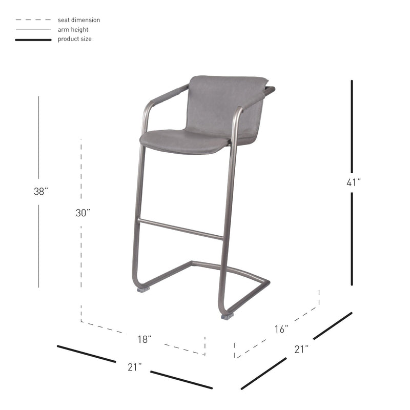 Indy PU Bar Stool - What A Room