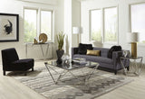 Aria Smoked Glass and Polished Stainless Steel Console Table - What A Room