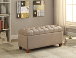 Tufted Storage Bench Taupe - What A Room