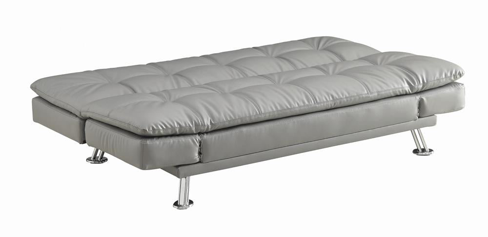 Dilleston Tufted Back Upholstered Sofa Bed Grey - What A Room