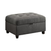 Stonenesse Tufted Storage Ottoman Grey - What A Room