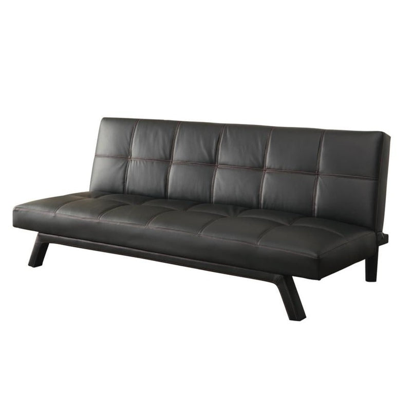 Corrie Biscuittufted Upholstered Sofa Bed Black