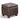 Cube Shaped Storage Ottoman Dark Brown - What A Room